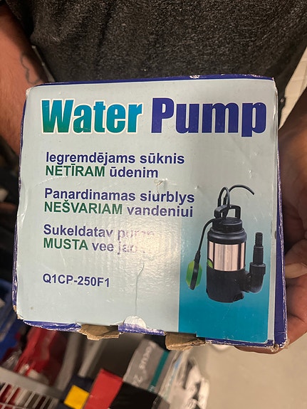 Water Pump Q1CP-250F1 uppopumppu likavedelle