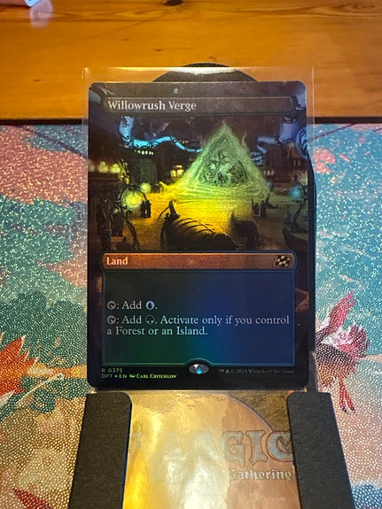 Magic the Gathering Willowrush Verge foil land-kortti