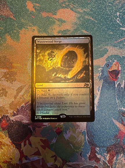 Magic the Gathering Wastewood Verge foil land-kortti