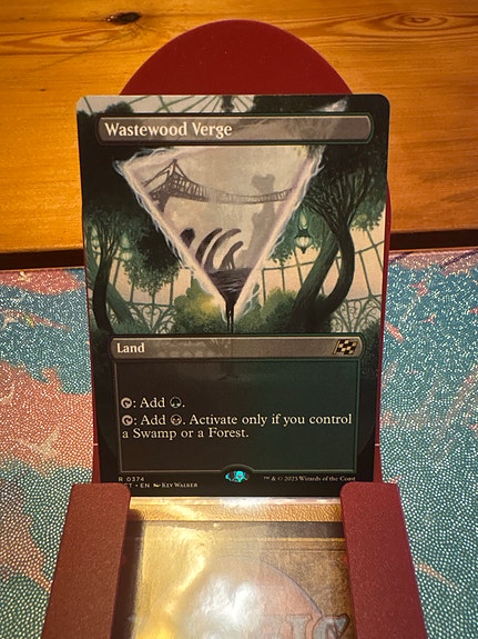 Magic the Gathering Wastewood Verge land-kortti