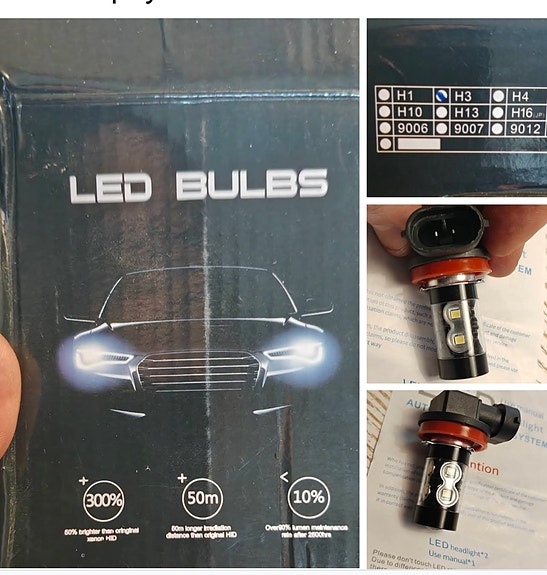 Led polttimot  H3