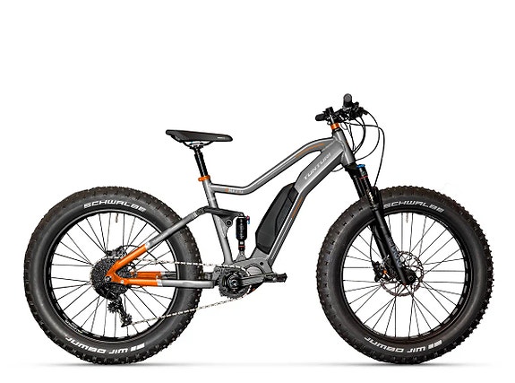 Sähköpyörä E-Fatbike Tunturi eMAX FullFat EP 6 täysjoustolla S-Runko