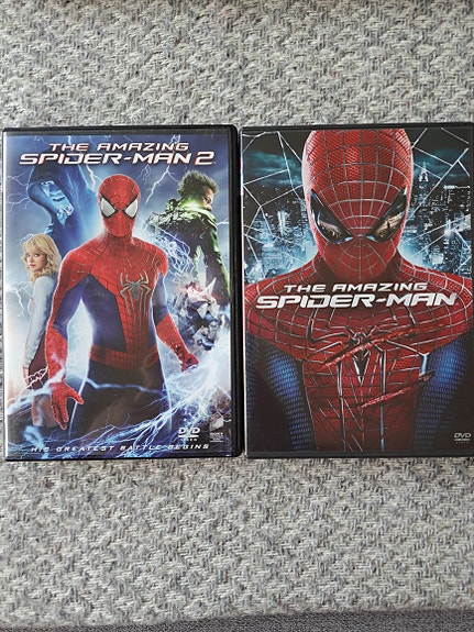 The Amazing Spider Man 1 ja 2 DVD:t