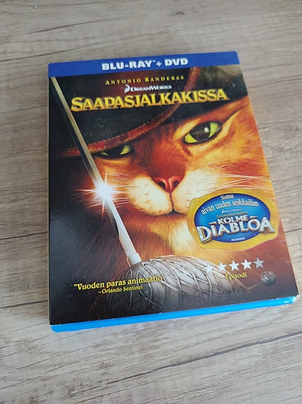 Saapasjalkakissa Blu-ray + DVD