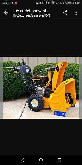 Cub Cadet lumilinko keltainen