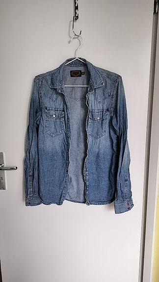 Crocker naisten farkkupaita / denim-paita 100% puuvillaa