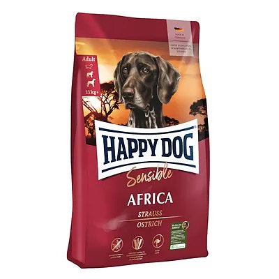 2 säkkiä - Happy Dog Sensible Africa koiranruokaa