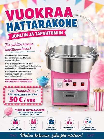 Vuokrataan hattarakone Pirkanmaa
