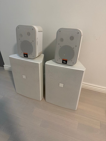 JBL valkoiset control kaiuttimet (control 1 ja 28)