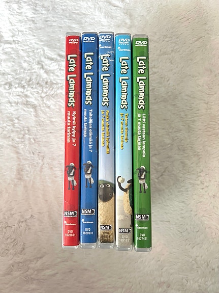 Late Lammas / Shaun the Sheep DVD-paketti 5 kpl