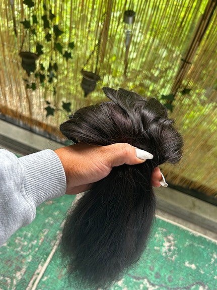 2settiä/Rapunzel Clip-ins aitohiuspidennys/n 70 cm/mustanruskea