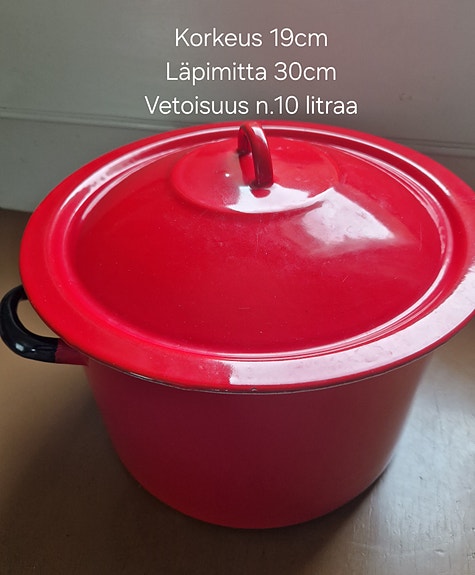 Iso emalikattila 10 l