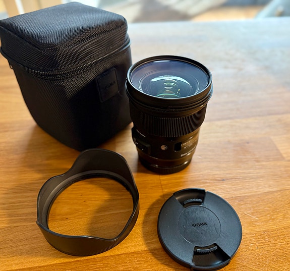 Sigma 24mm 1.4 lens canon EF mount objektiivi