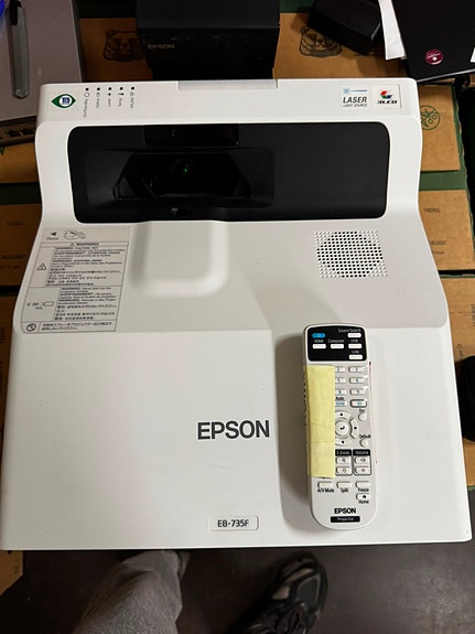 Epson EB-735F Full HD Ultra-Short Throw Laser Projector + Remote