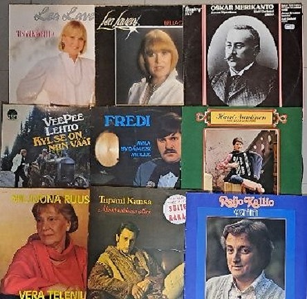 LP Paketti 26 Kpl Kotimainen iskelmä 1970-80 Lukua.