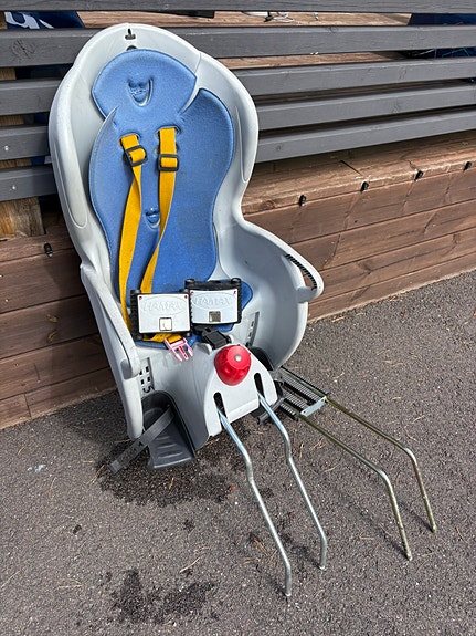Hamax Sleepy lasten pyöränistuin harmaa/sininen