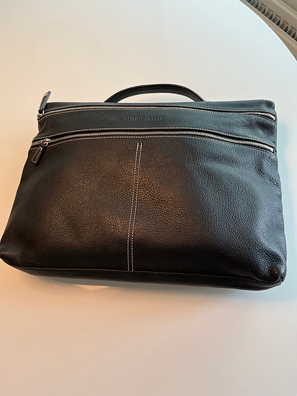 Longchamp nahkainen laukku musta unisex