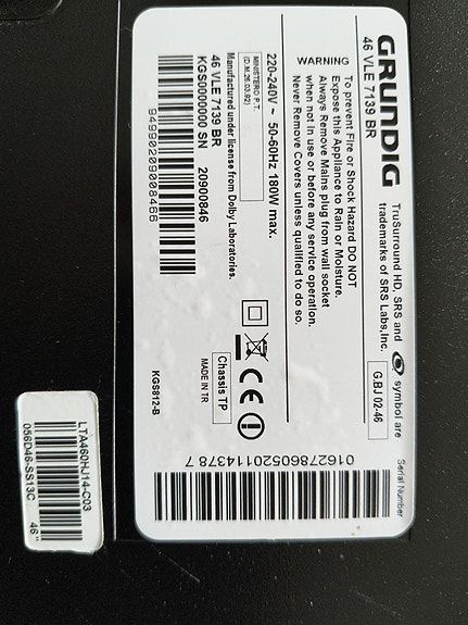 Grundig 46" hd led- tv