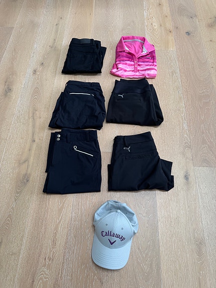 NAISTEN GOLFVAATTEITA JA ASUSTEITA (Puma, Callaway, Abacus, Röhnisch…)