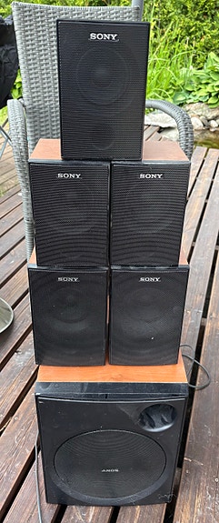 Sony musta kaiutinsetti