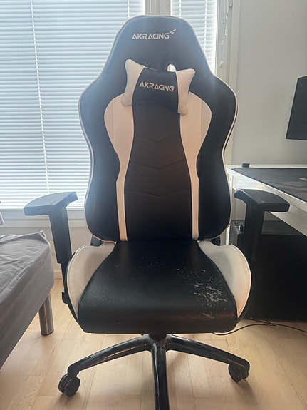 AKRacing Nitro Gaming Chair -pelituoli, valkoinen
