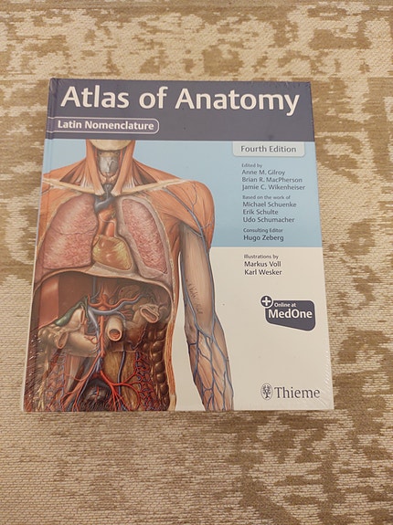 Atlas of anatomy kirja (uusi/avaamaton)