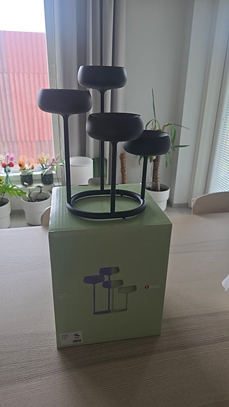 Iittala Nappula kynttelikkö harmaa