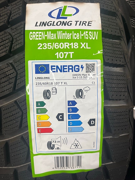 4 x Uudet Linglong Green-Max Winter Ice I-15 SUV 235/60R18 XL 107T Kitkarenkaat
