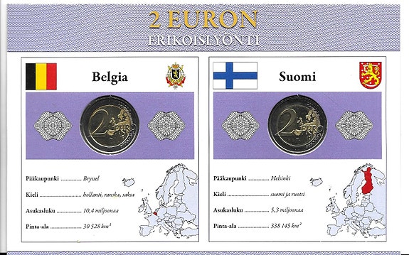2 EURON erikoislyönti 2014, Belgia, Suomi
