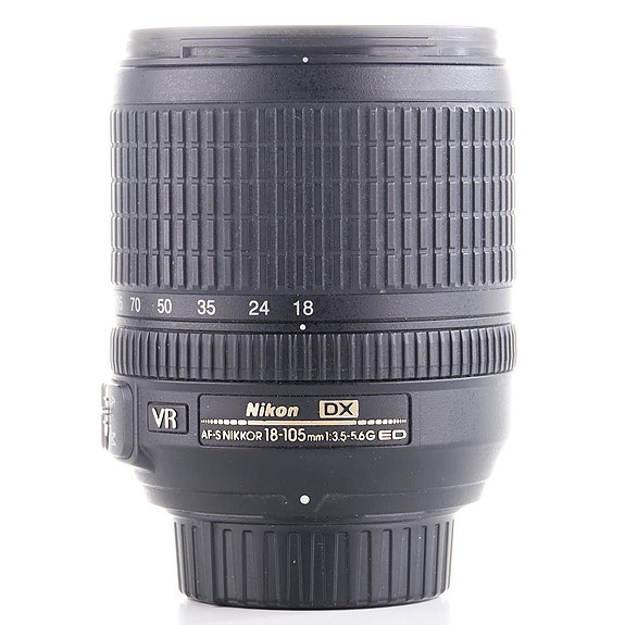 Nikon AF-S Nikkor 18-105mm f/3.5-5.6G DX ED VR -objektiivi (käytetty)