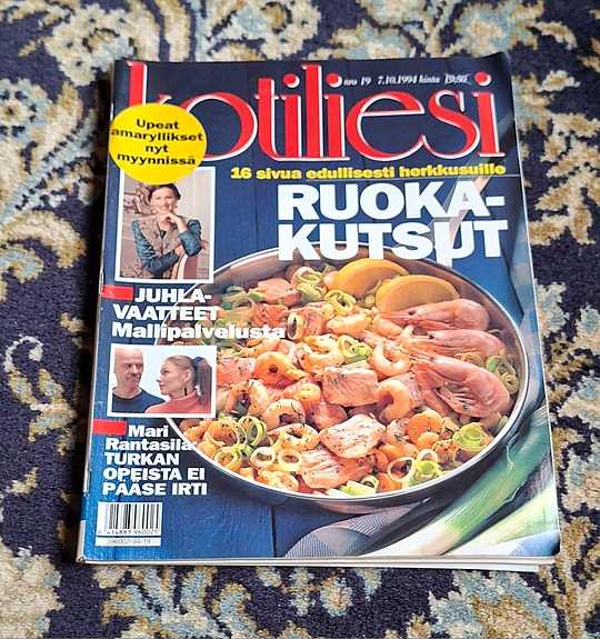 Kotiliesi-lehti 1998 ruokateemalla