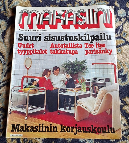 Makasiini-lehti sisustusaiheinen vanha numero