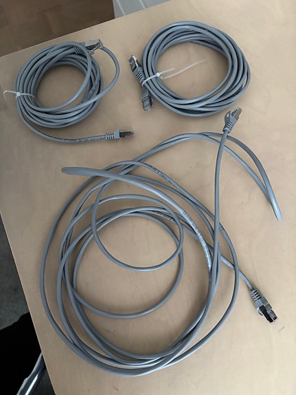 Verkkokaapelit 3kpl 5m RJ45 shielded