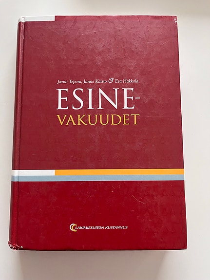 Esinevakuudet (2009), Lakimiesliiton Kustannus