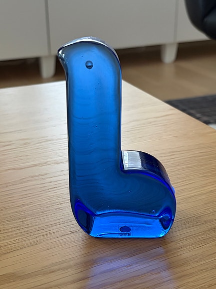 Iittala x Minä Perhonen sininen lasilintu