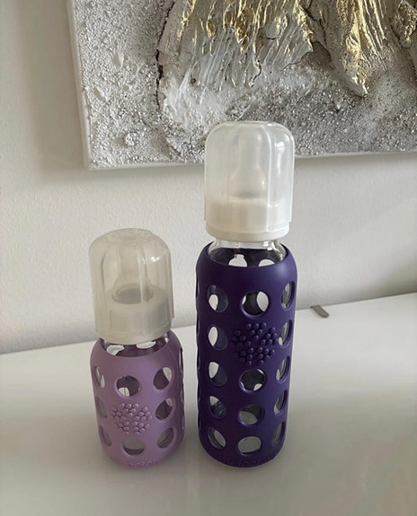 Lifefactory lasiset tuttipullot violetti ja lila