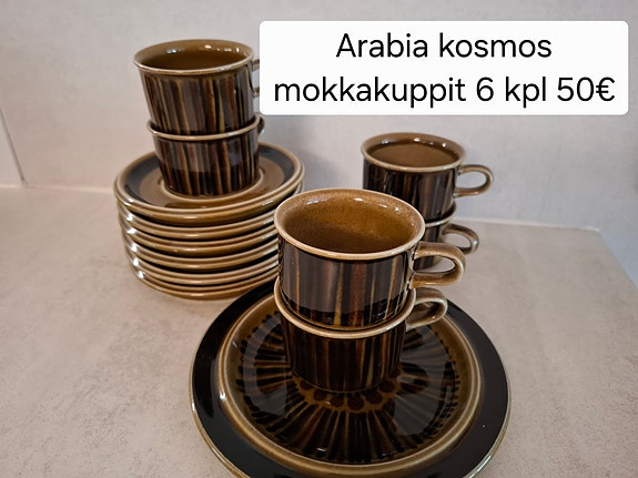 Arabia Kosmos mokkakupit