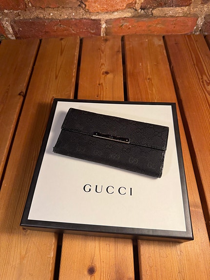 Gucci GG Canvas pitkä lompakko / käsilaukku-lompakko