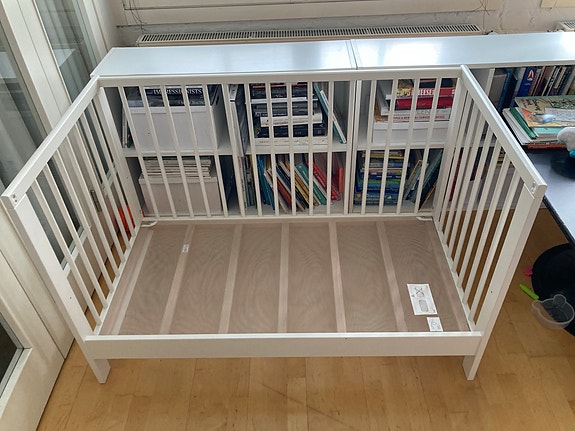 IKEA valkoinen pinnasänky Gulliver 60x120cm