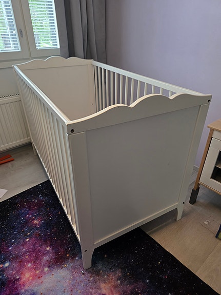 IKEA Hensvik pinnasänky valkoinen