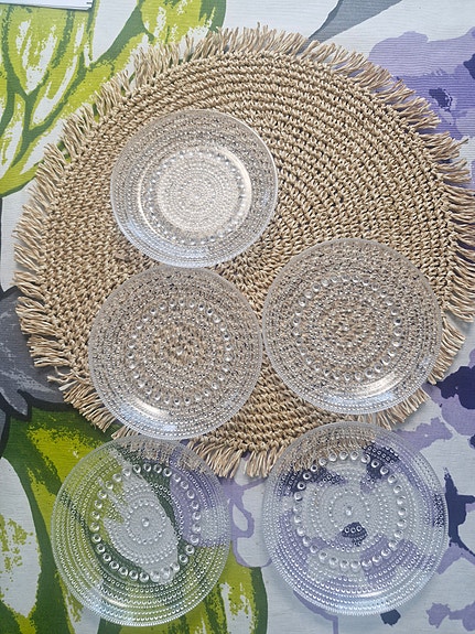 Kastehelmi kirkas lautanen 14 cm