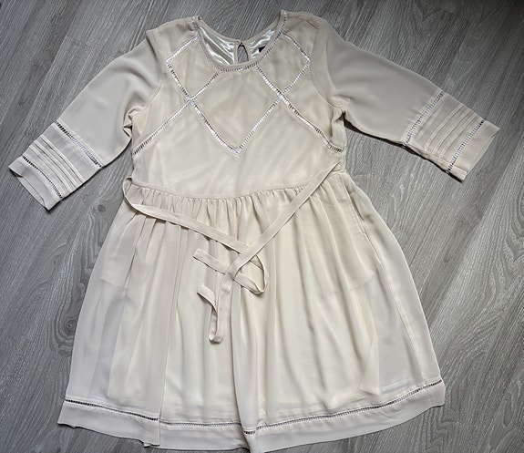 Vaudeville & Burlesque vaalea mekko koko S