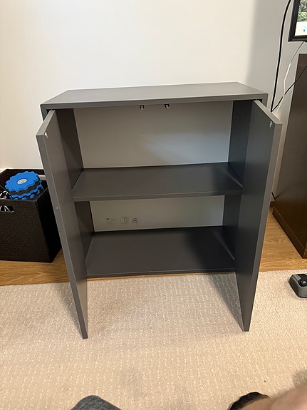 IKEA EKET Kaappi +2 ovea+hylly harmaa