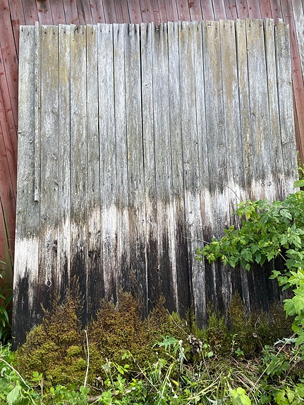 Vanhaa harmaata lautaa / kierrätyslautaa