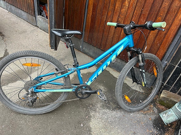 Scott lasten maastopyörä 24" hyväkuntoinen, sininen