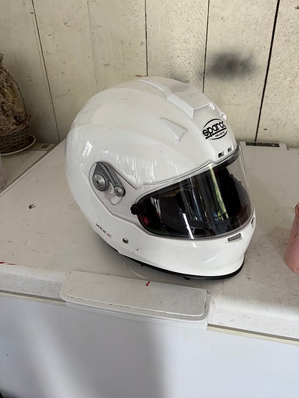 Sparco valkoinen kypärä