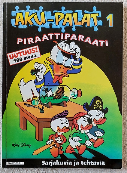 Aku Ankka Aku-palat 1 Piraattiparaati sarjakuva-albumi