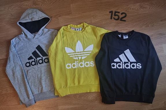 Adidaksen huppareita 152cm