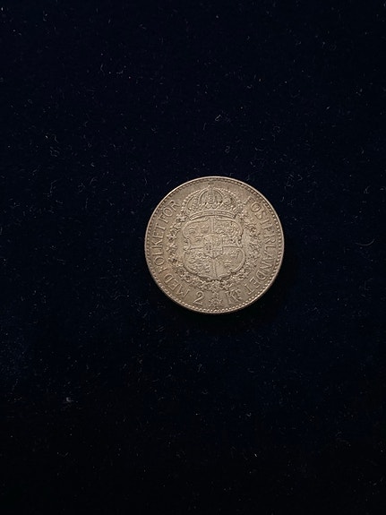 Vanha kolikko 2 Kr vuodelta 1938