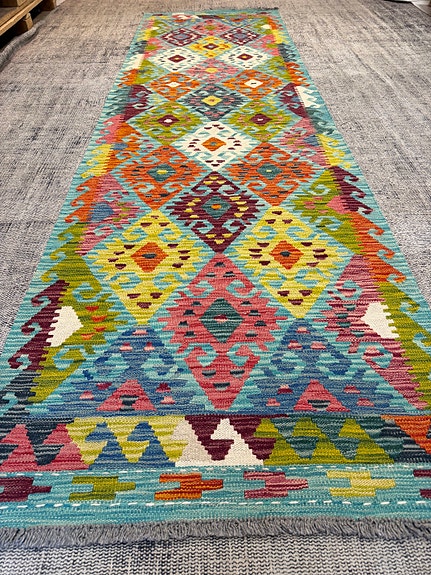 Käsinkudottu kelim 295x85